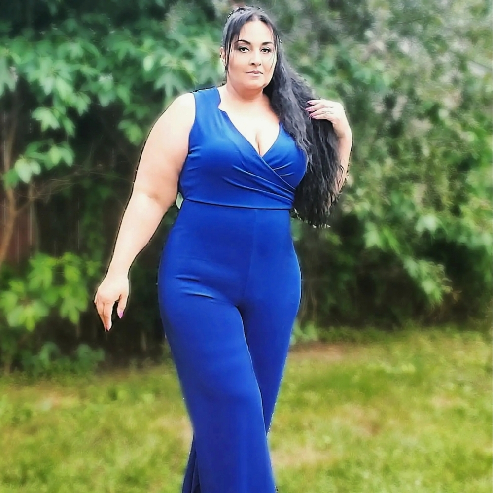 Royal Blue Pantsuit Plus Size